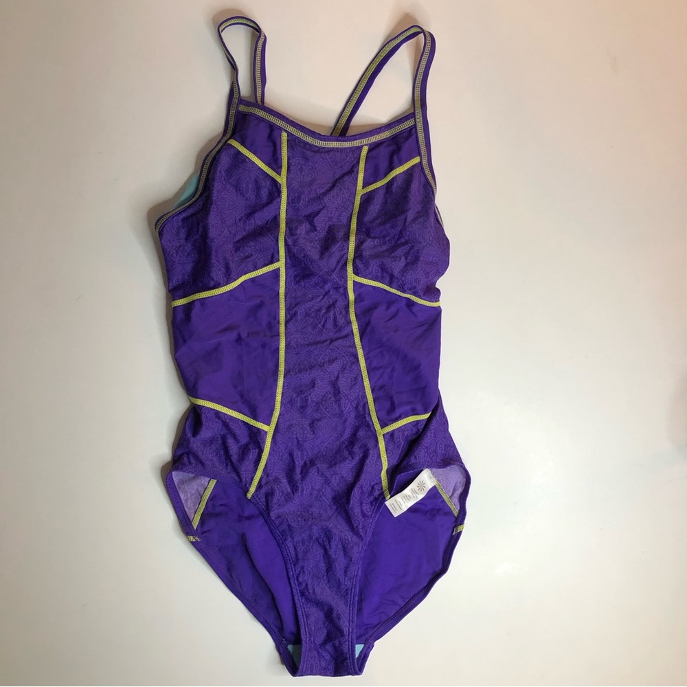 EUC Athleta Dive In Medley One-Piece Swimsuit Size S